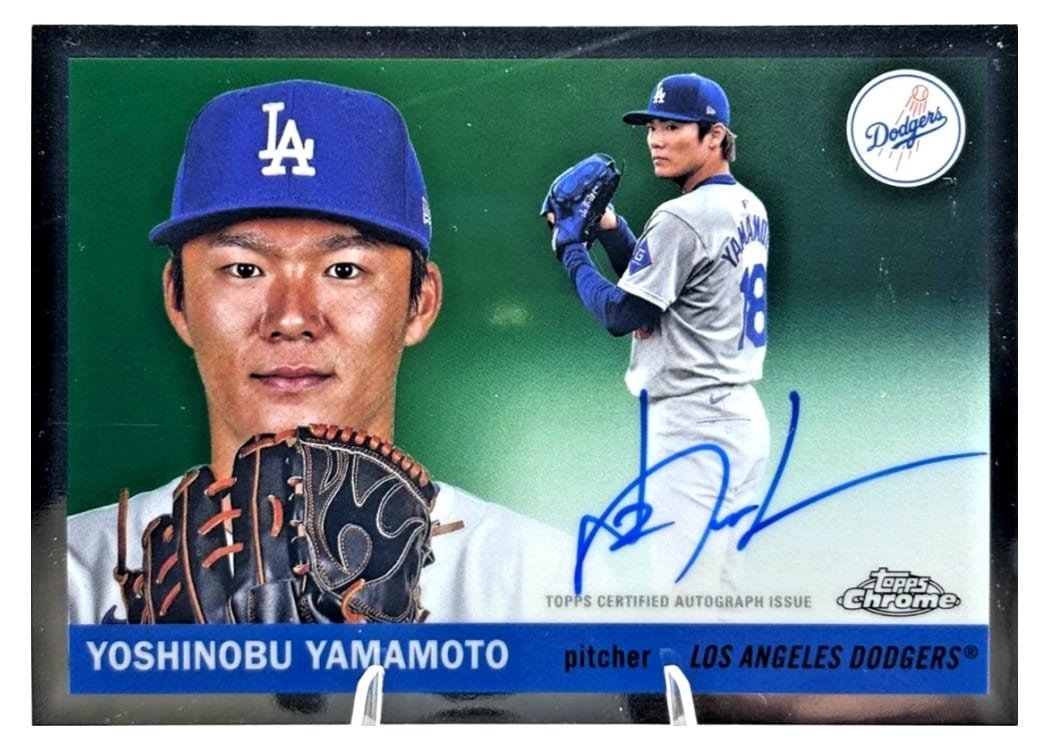 2025 Topps Chrome Platinum Autographs Yoshinobu Yamamoto #CPA-YY card