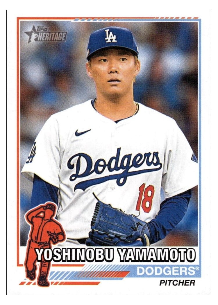 2025 Topps Heritage 1976 Redefined Yoshinobu Yamamoto #76R-23
