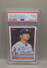 2025 Topps Heritage Real One Autographs Yoshinobu Yamamoto #ROA-YY