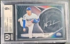 2026 Topps Chrome Black Paint It Autographs Yoshinobu Yamamoto #PIA-YY card