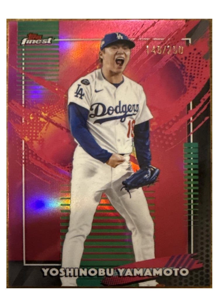 2026 Topps Finest Yoshinobu Yamamoto #215 card