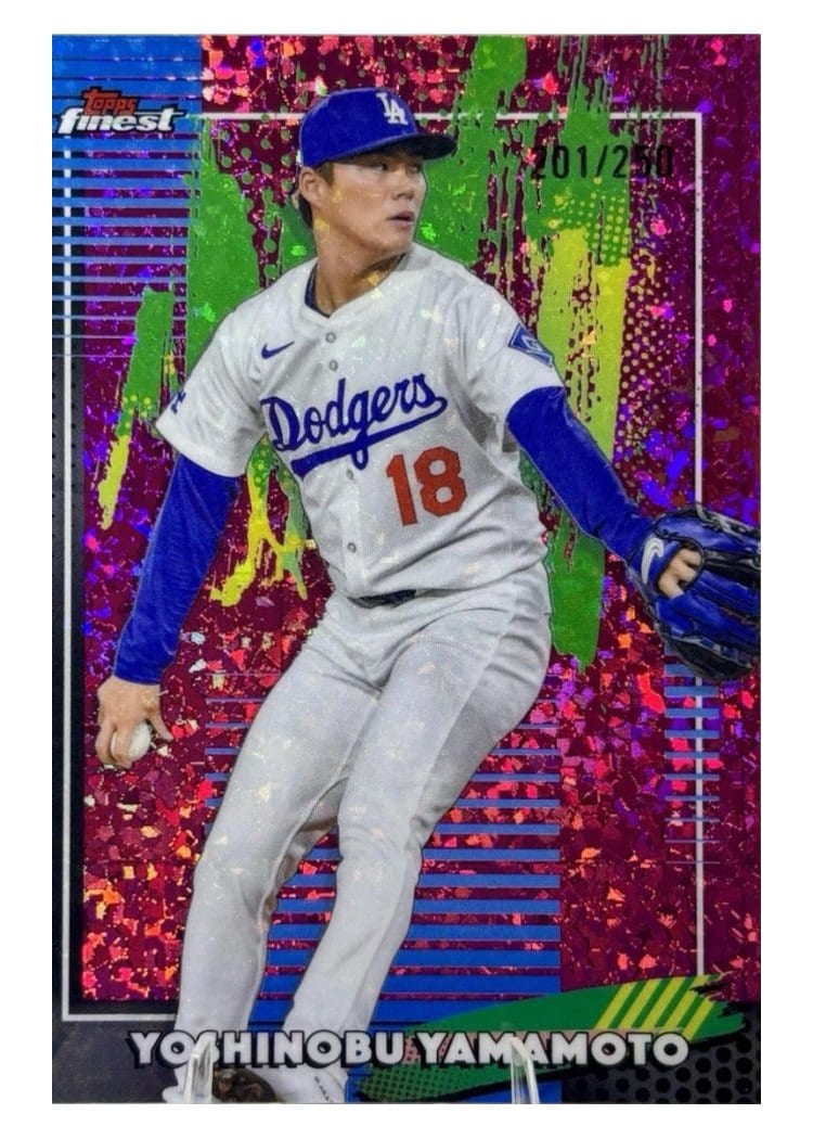 2026 Topps Finest Yoshinobu Yamamoto #215 card