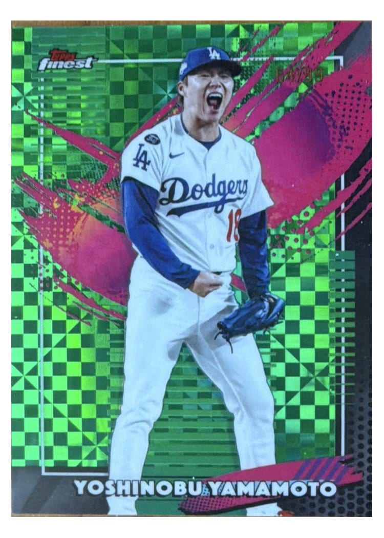 2026 Topps Finest Yoshinobu Yamamoto #215 card