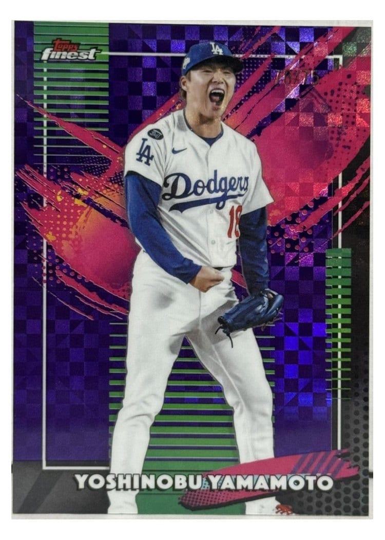 2026 Topps Finest Yoshinobu Yamamoto #215 card