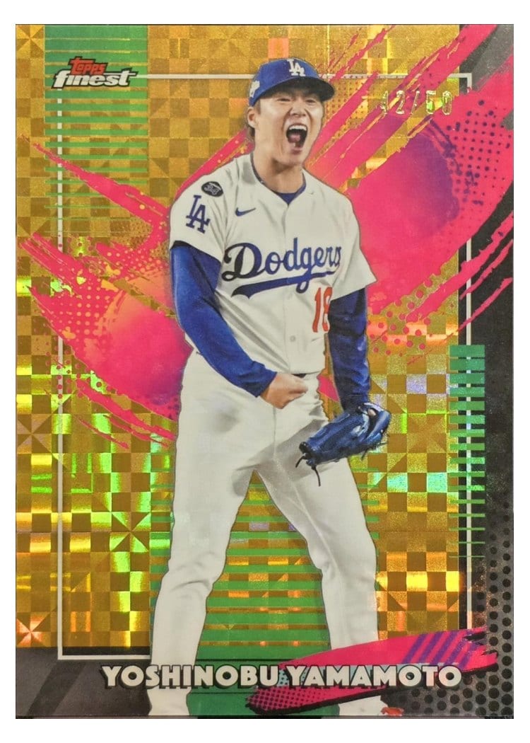 2026 Topps Finest Yoshinobu Yamamoto #215 card
