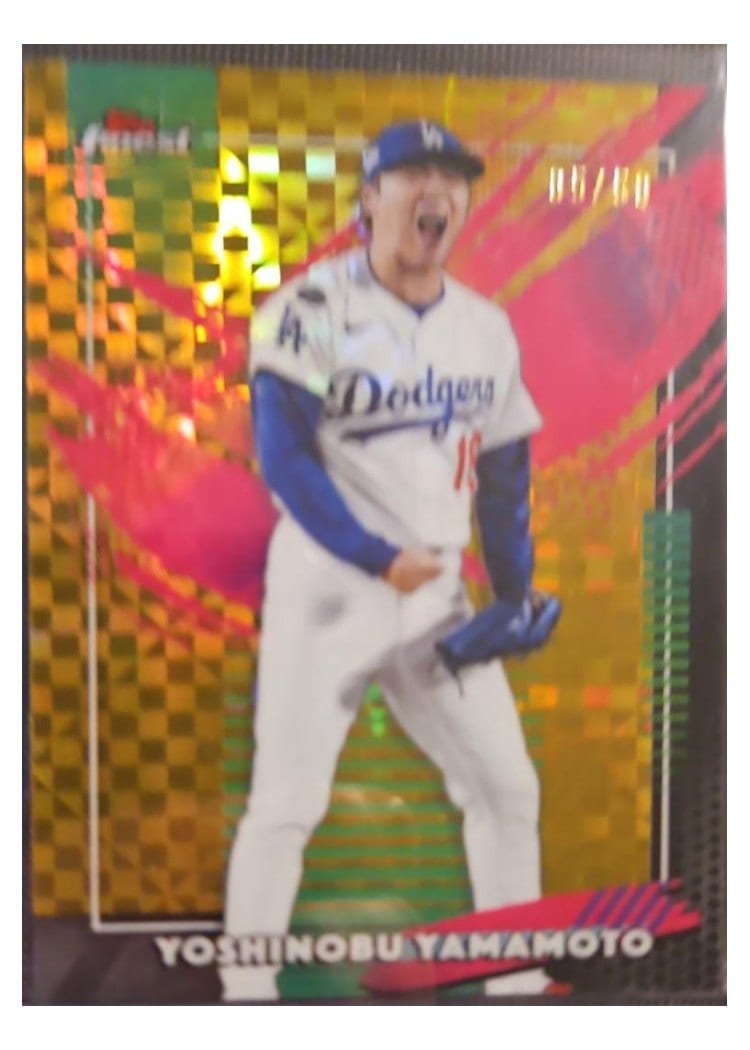 2026 Topps Finest Yoshinobu Yamamoto #215 card