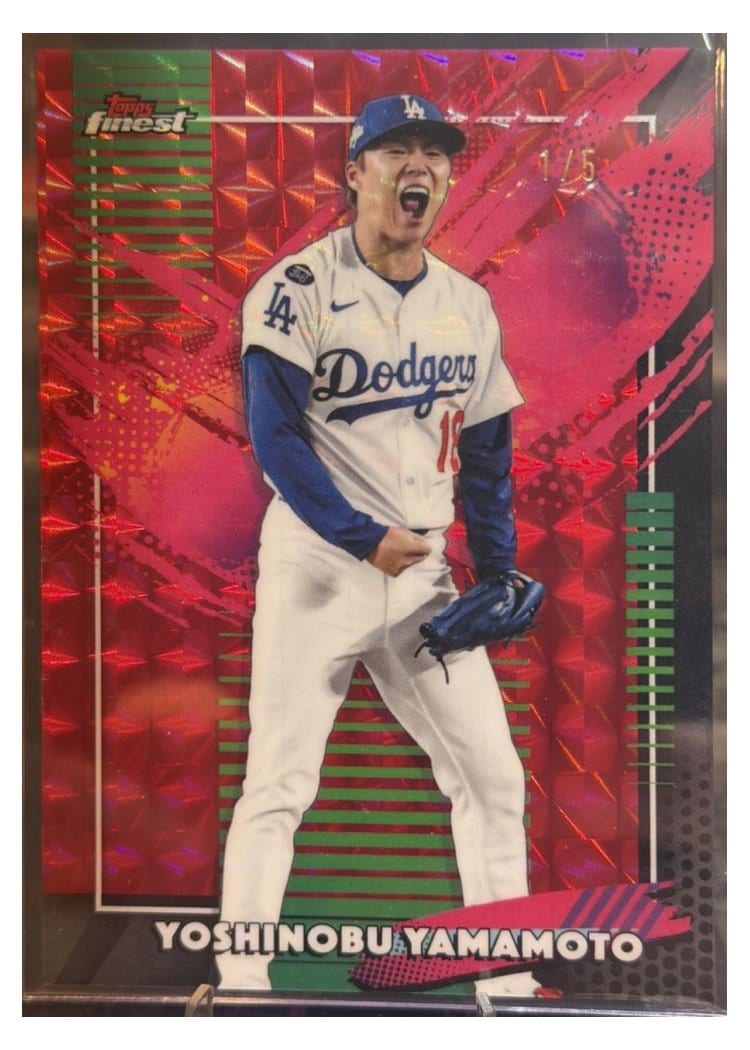 2026 Topps Finest Yoshinobu Yamamoto #215 card