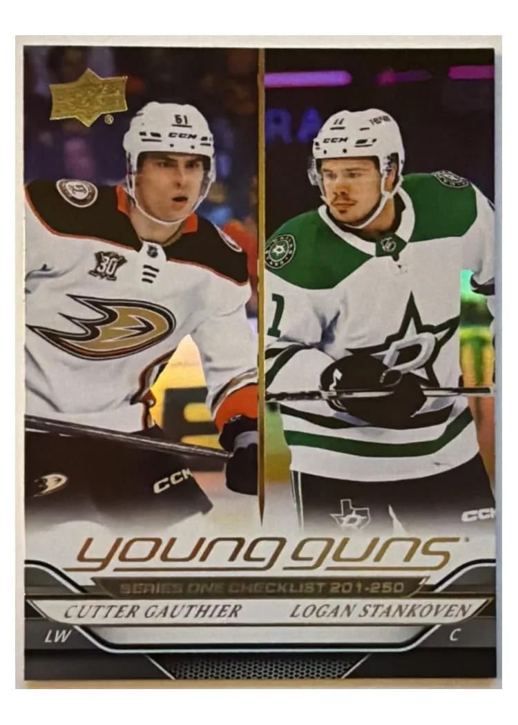2024 Upper Deck Young Guns Checklist #250 card