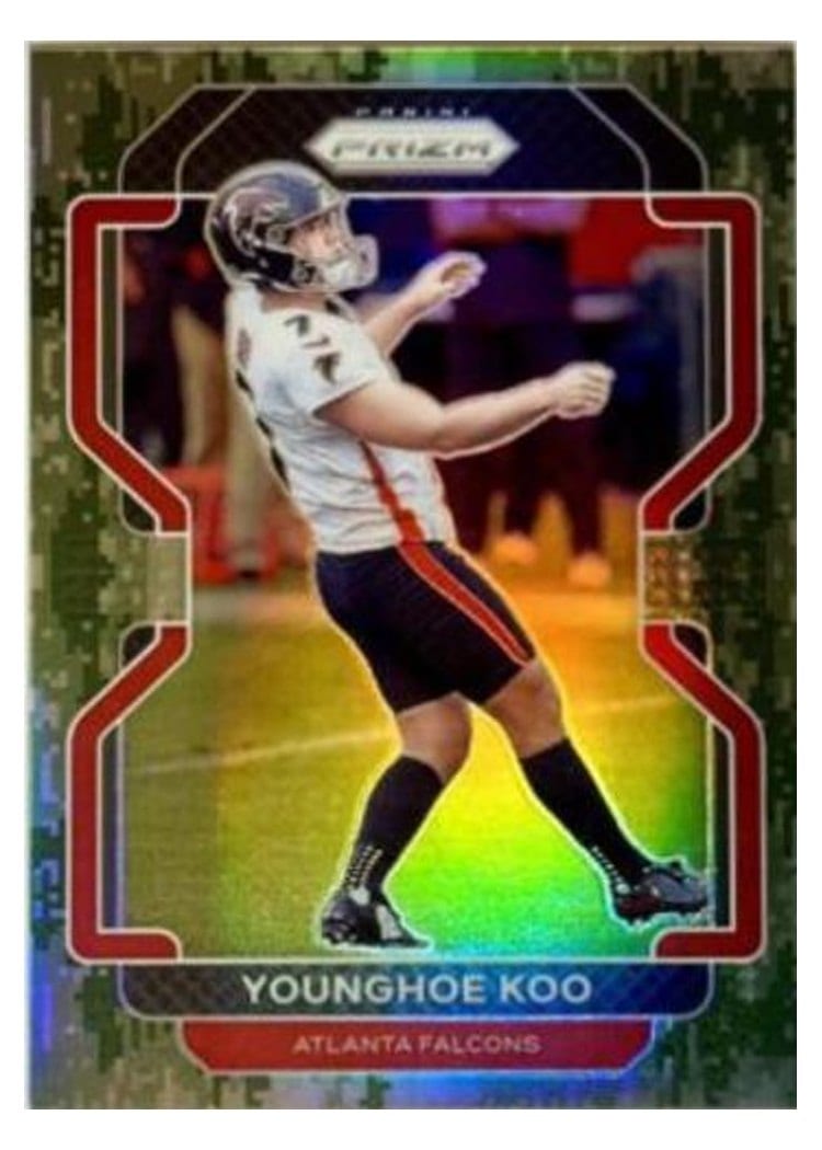 2021 Panini Prizm Base Set Younghoe Koo #329 card