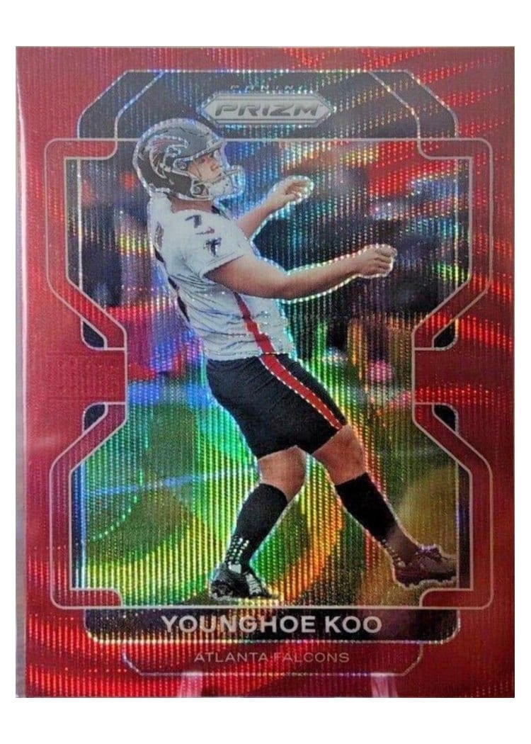 2021 Panini Prizm Base Set Younghoe Koo Red Wave Prizm #329 card
