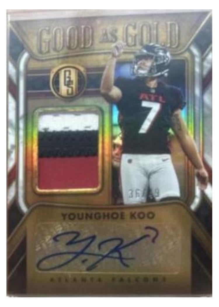 2023 Panini Gold Standard Good as Gold Younghoe Koo #2 card