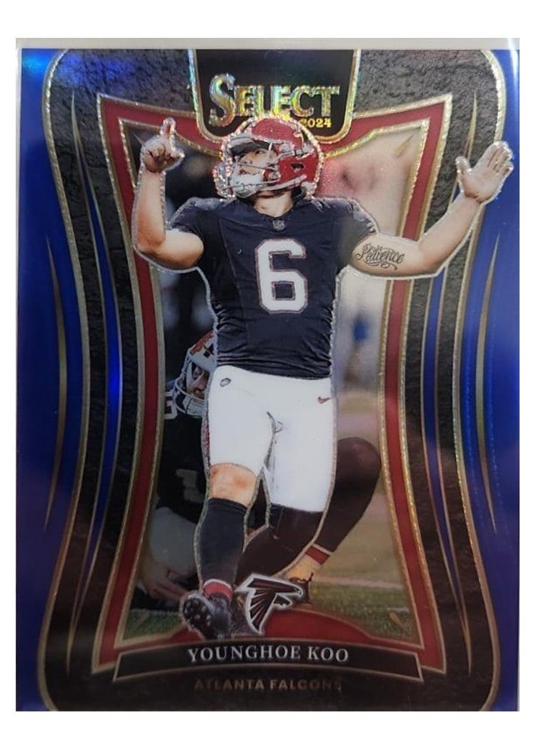 2024 Panini Select Base Set Younghoe Koo Blue Prizm #303 card