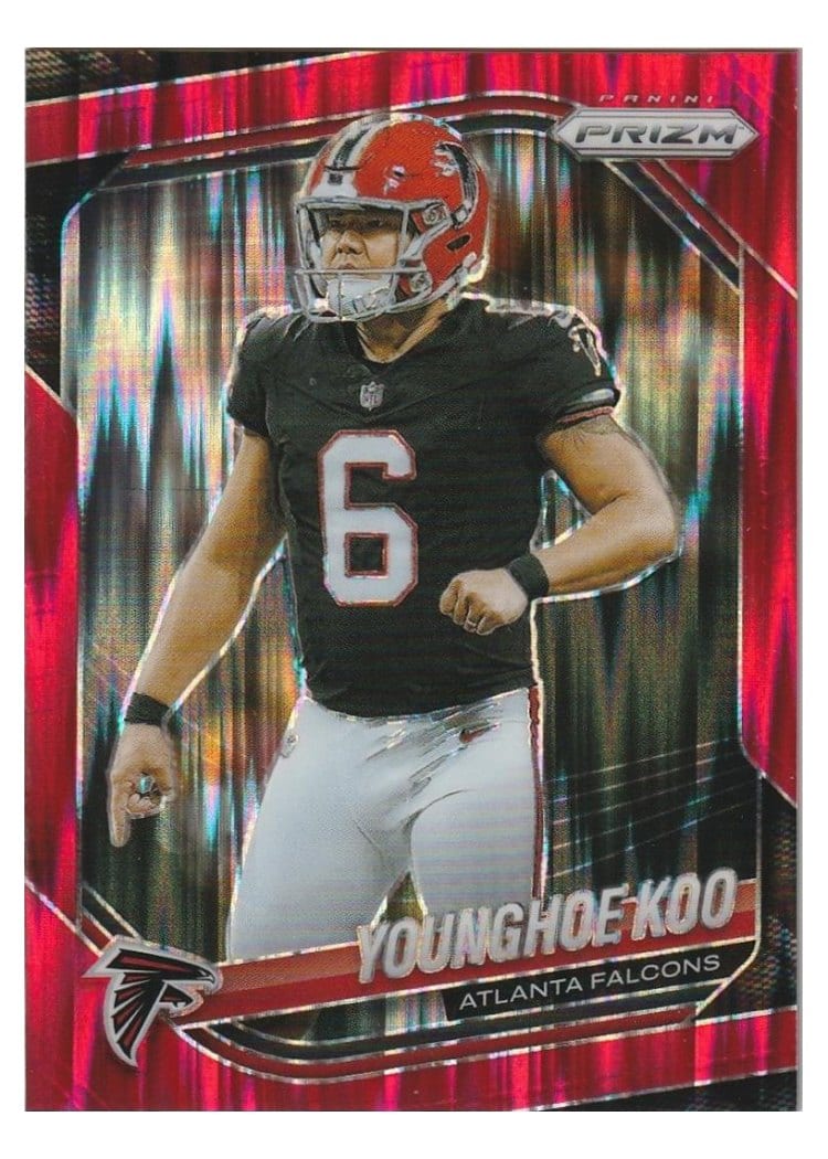 2025 Panini Prizm Base Set Younghoe Koo Red Flash #131 card