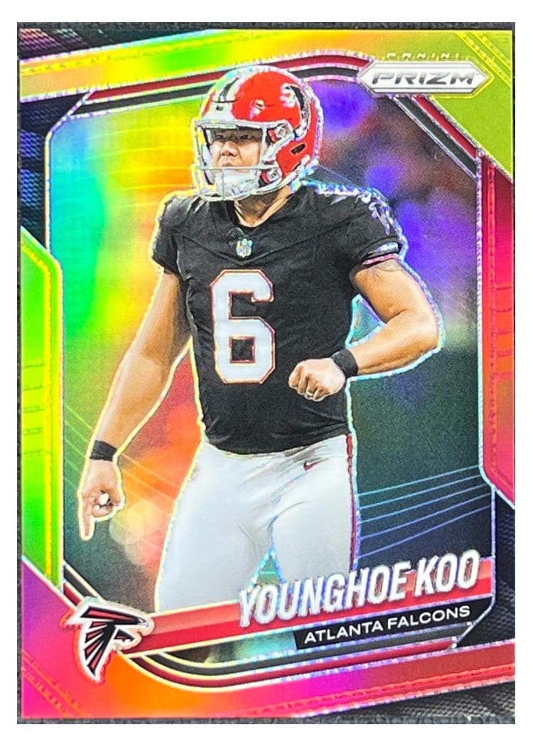 2025 Panini Prizm Base Set Younghoe Koo Red Yellow #131 card
