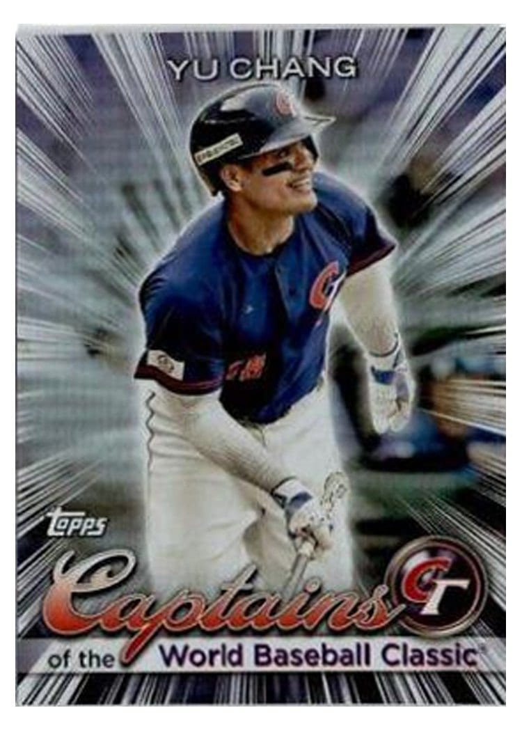 2023 Topps World Baseball Classic Captains of the Classic Yu Chang #CC-4 card