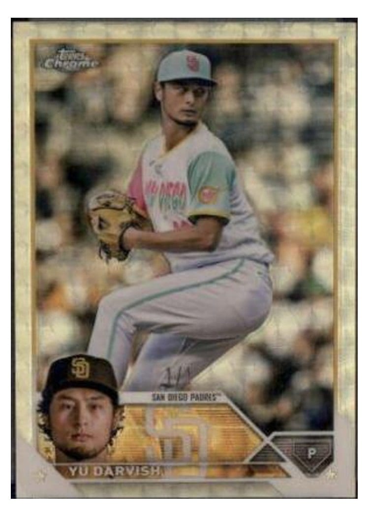 2023 Topps Chrome Base Set Yu Darvish #26 card