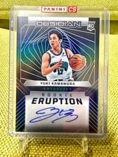 2024-25 Panini Obsidian Rookie Eruption Autographs Yuki Kawamura #REA-YUK