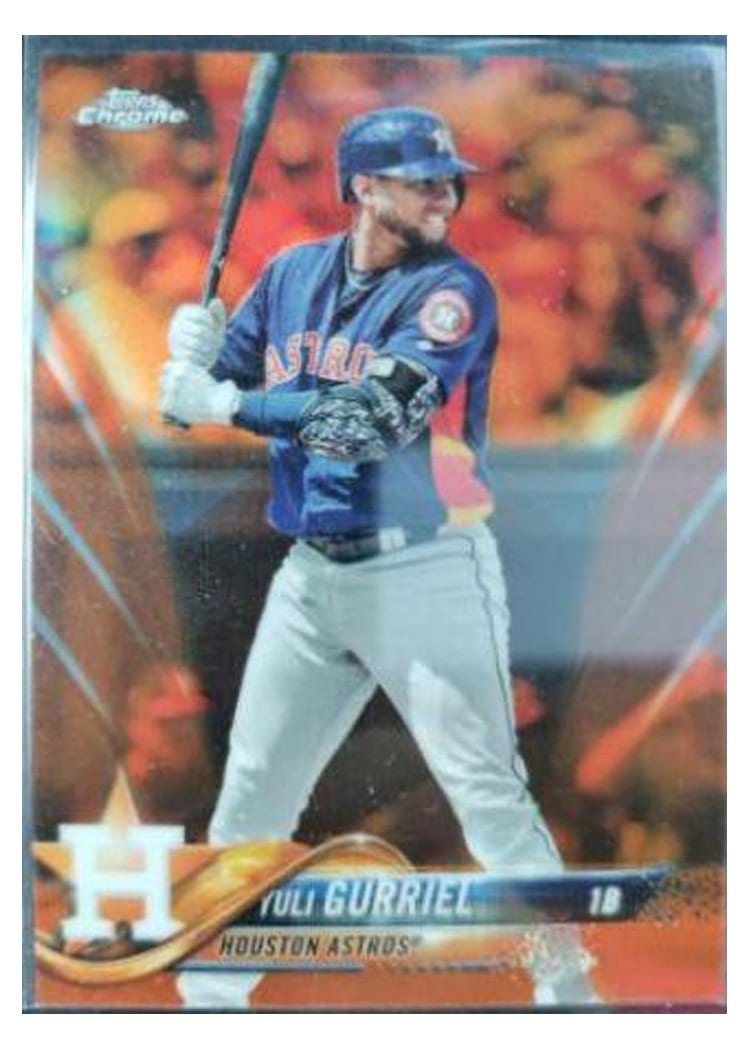 2018 Topps Chrome Base Set Yuli Gurriel #168 card