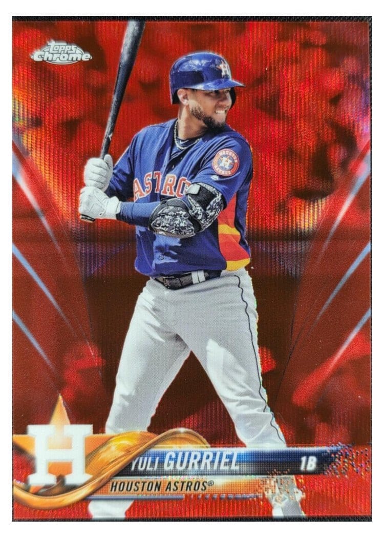 2018 Topps Chrome Base Set Yuli Gurriel #168 card