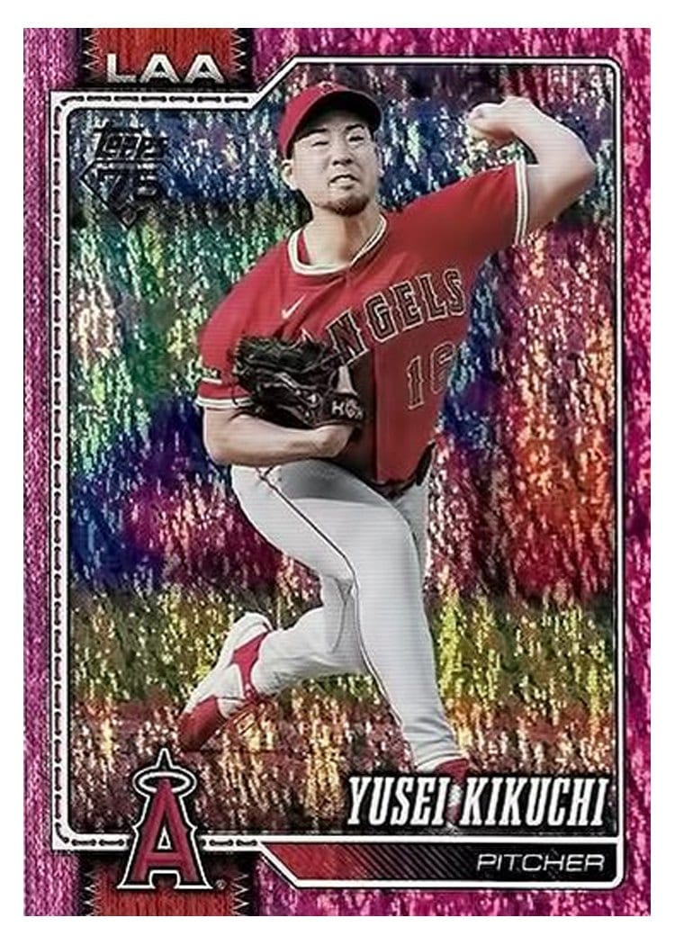 2026 Topps Base Set Yusei Kikuchi Pink Holo #173 card