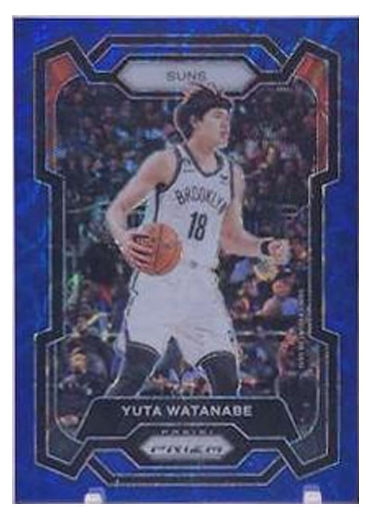 2023-24 Panini Prizm Base Set Yuta Watanabe Choice Blue #285 card