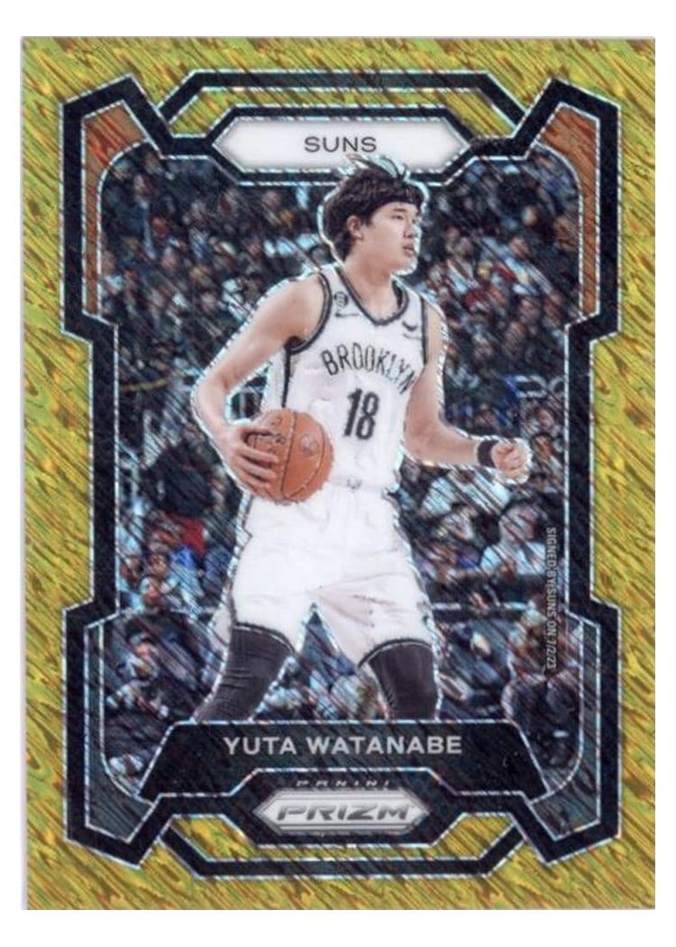2023-24 Panini Prizm Base Set Yuta Watanabe Gold Shimmer #285