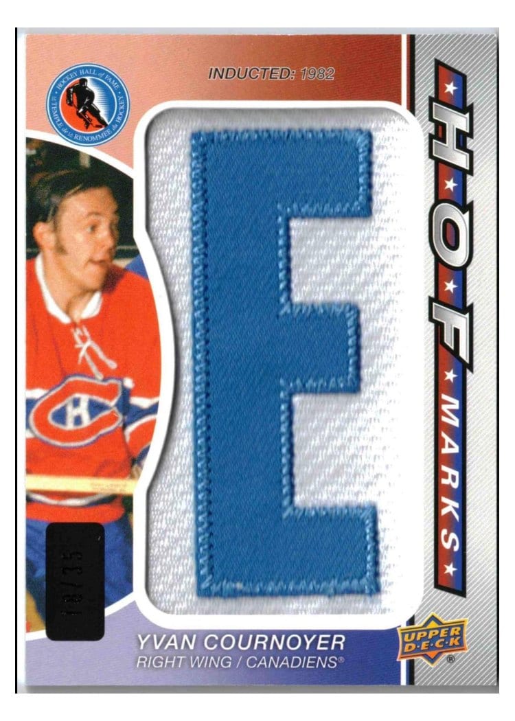 2023-24 SP Game Used HOF Marks Yvan Cournoyer #HOFM-YC card