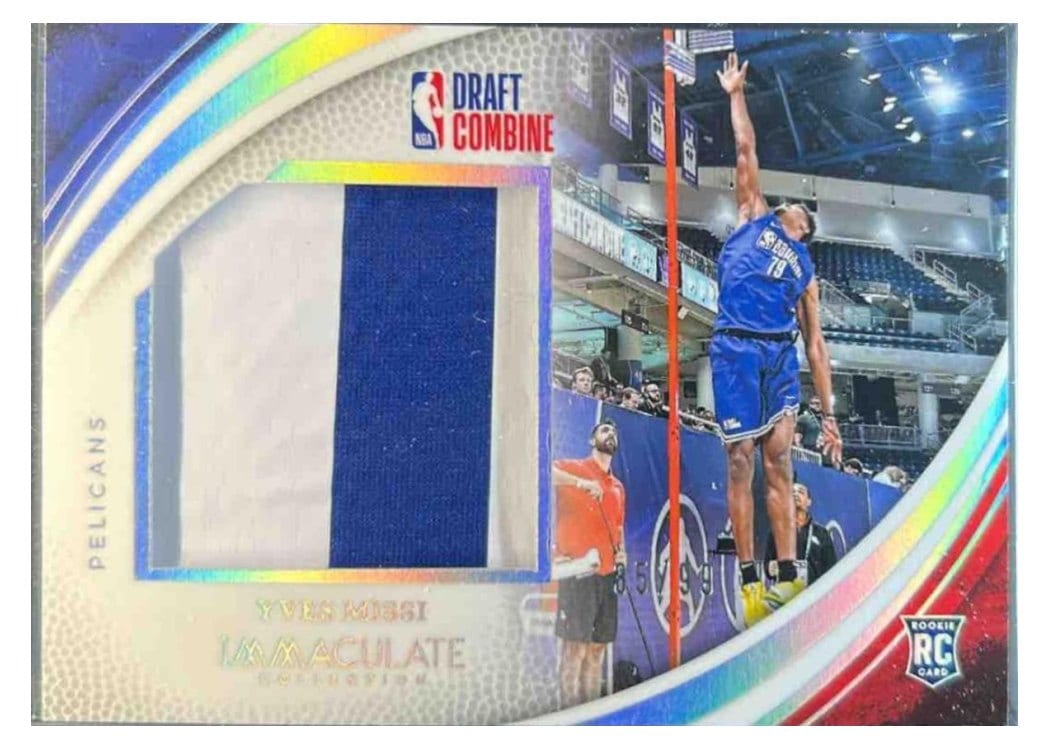 2024-25 Panini Immaculate Collection Draft Combine Memorabilia Set Yves Missi #24 card