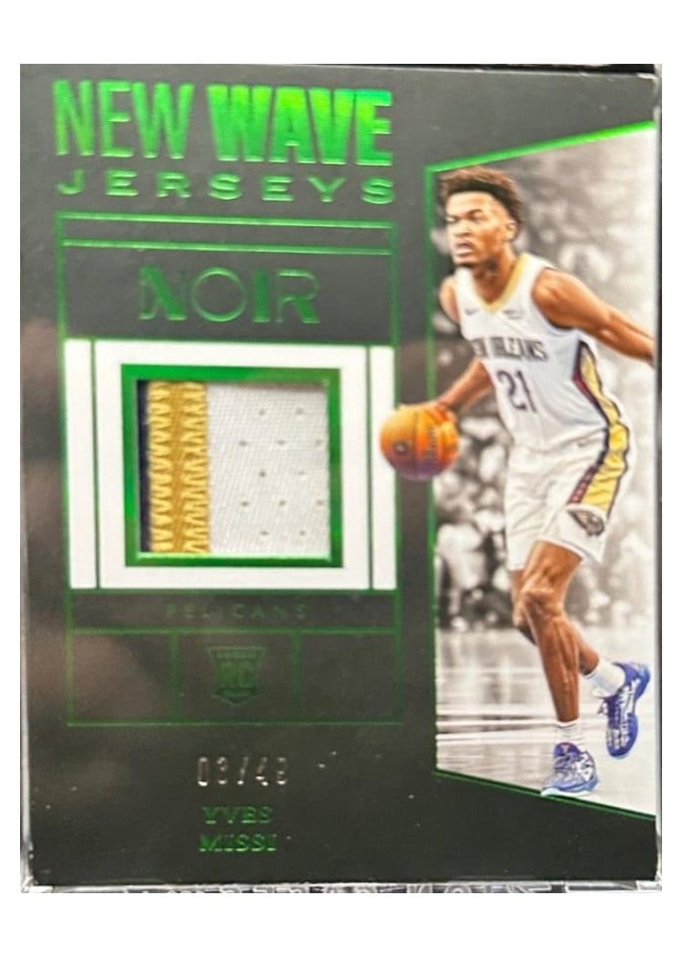 2024-25 Panini Noir New Wave Jerseys Set Yves Missi #5 card