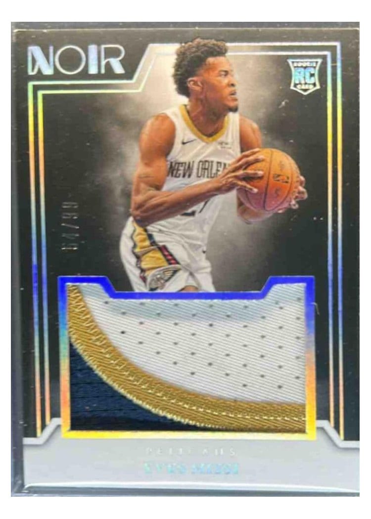2024-25 Panini Noir Rookie Jumbo Material Set Yves Missi #3 card