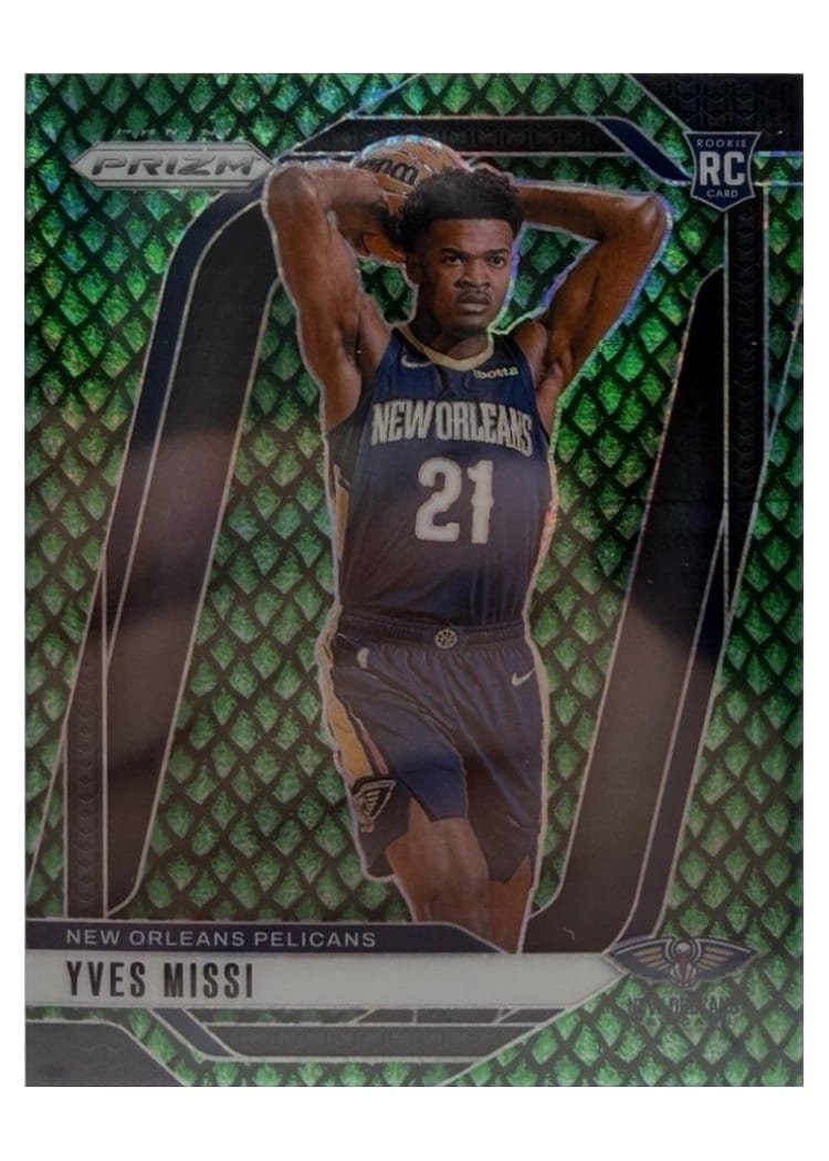 2024-25 Panini Prizm Base Set Yves Missi Jade Dragon Scale #233 card