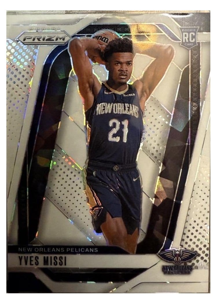 2024-25 Panini Prizm Base Set Yves Missi White Ice #233 card