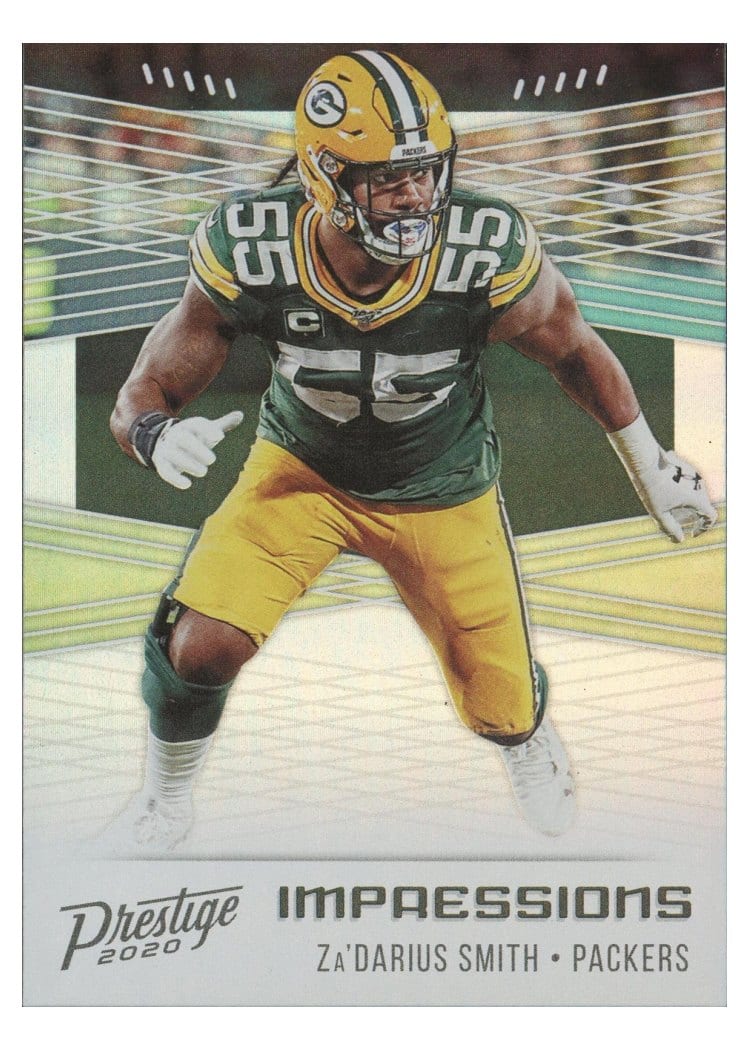 2020 Panini Prestige Impressions Za'Darius Smith #IM-ZS card