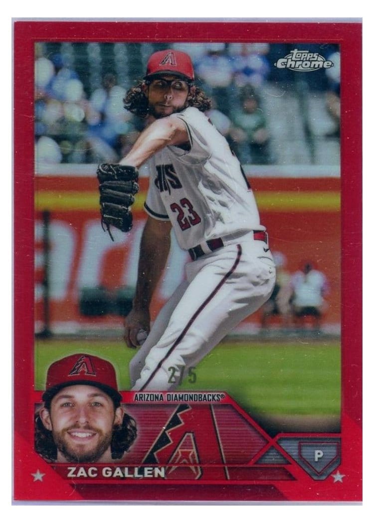 2023 Topps Chrome Base Set Zac Gallen #49 card