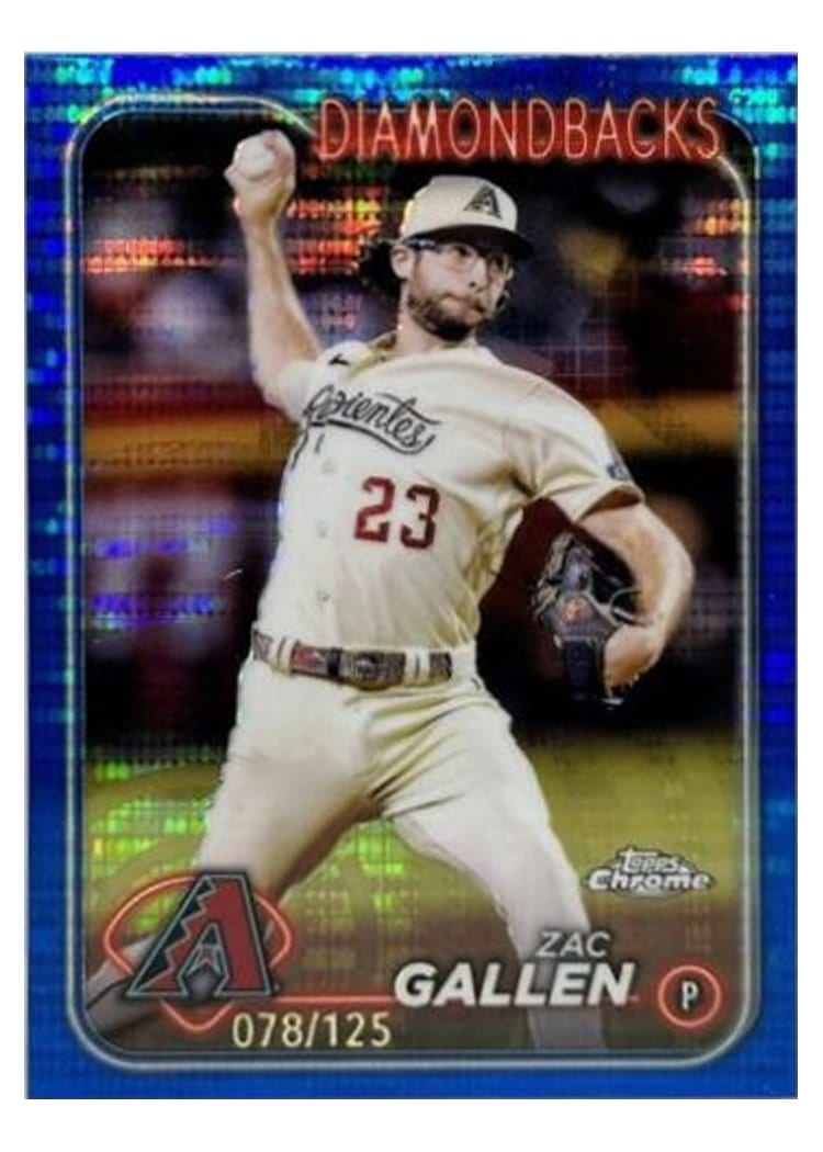 2024 Topps Chrome Base Set Zac Gallen #147 card