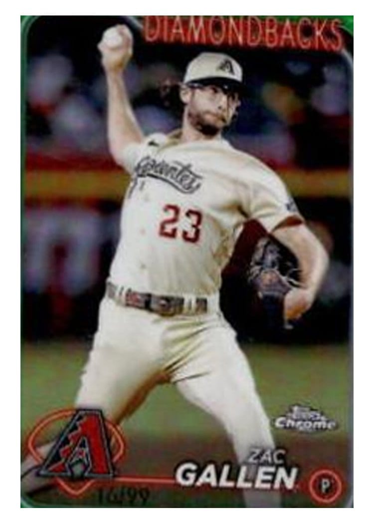 2024 Topps Chrome Base Set Zac Gallen #147 card