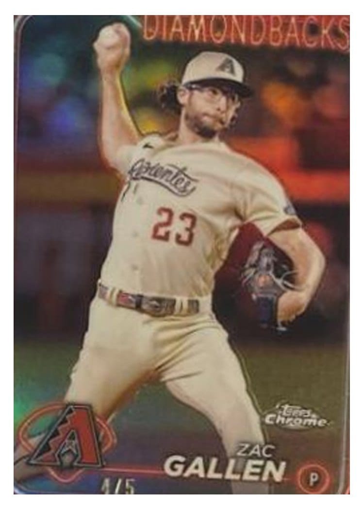 2024 Topps Chrome Base Set Zac Gallen #147 card