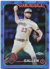 2024 Topps Chrome Sapphire Edition Base Set Zac Gallen #110 card