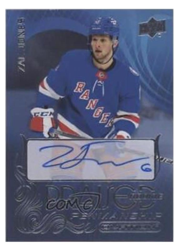2021-22 Upper Deck Ovation Praised Rookie Penmanship Zac Jones #PRP-ZJ card