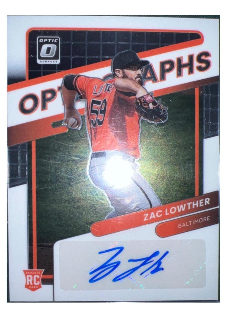 2022 Donruss Optic Optigraphs Zac Lowther #OG-ZL card