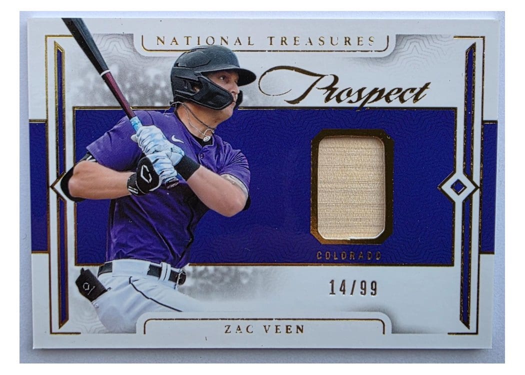 2024 Panini National Treasures Prospect Jumbo Lumber Signatures Zac Veen #7