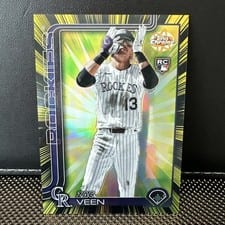 2025 Topps Chrome Update Radiating Rookies Zac Veen #RR-25 card