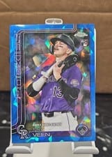 2025 Topps Chrome Update Sapphire Base Set Zac Veen #USC186 card