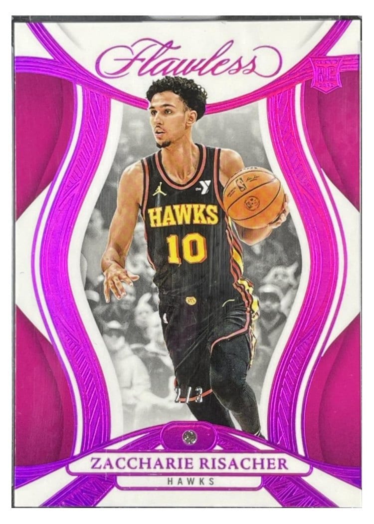 2024-25 Panini Flawless Base Gems Zaccharie Risacher #64 card