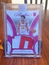 2024-25 Panini Flawless Flawless Memorabilia Zaccharie Risacher #25 card