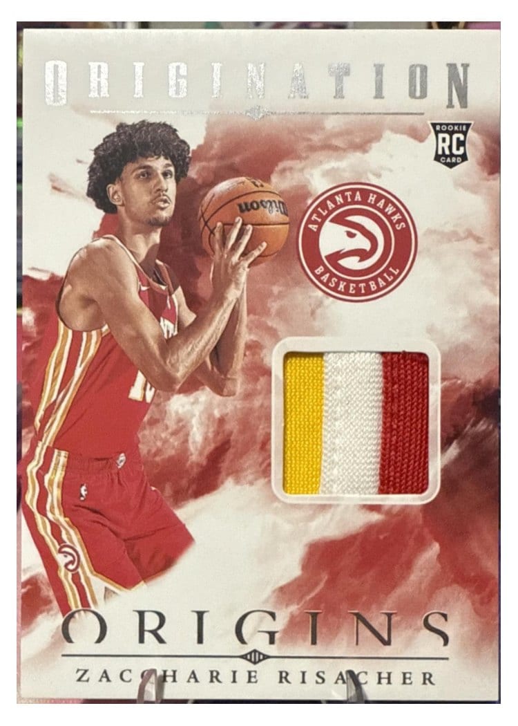 2024-25 Panini Origins Origination Memorabilia Set Zaccharie Risacher #OM-ZAC card