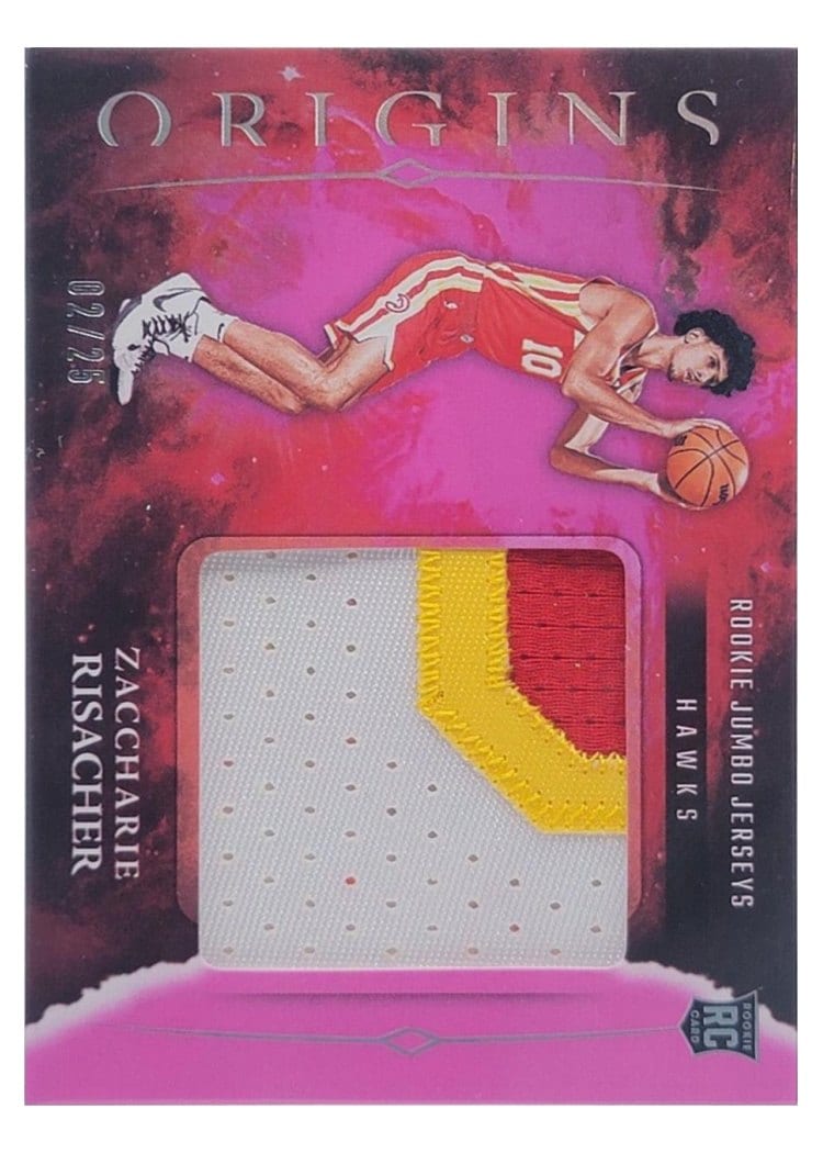 Zaccharie Risacher 2024-25 Panini Origins Rookie Jumbo Jerseys Set card