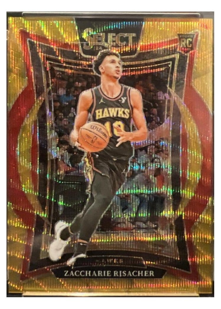 2024-25 Panini Select Base Set Zaccharie Risacher #86 card