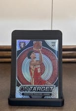 Zaccharie Risacher 2024-25 Panini Totally Certified On Target card