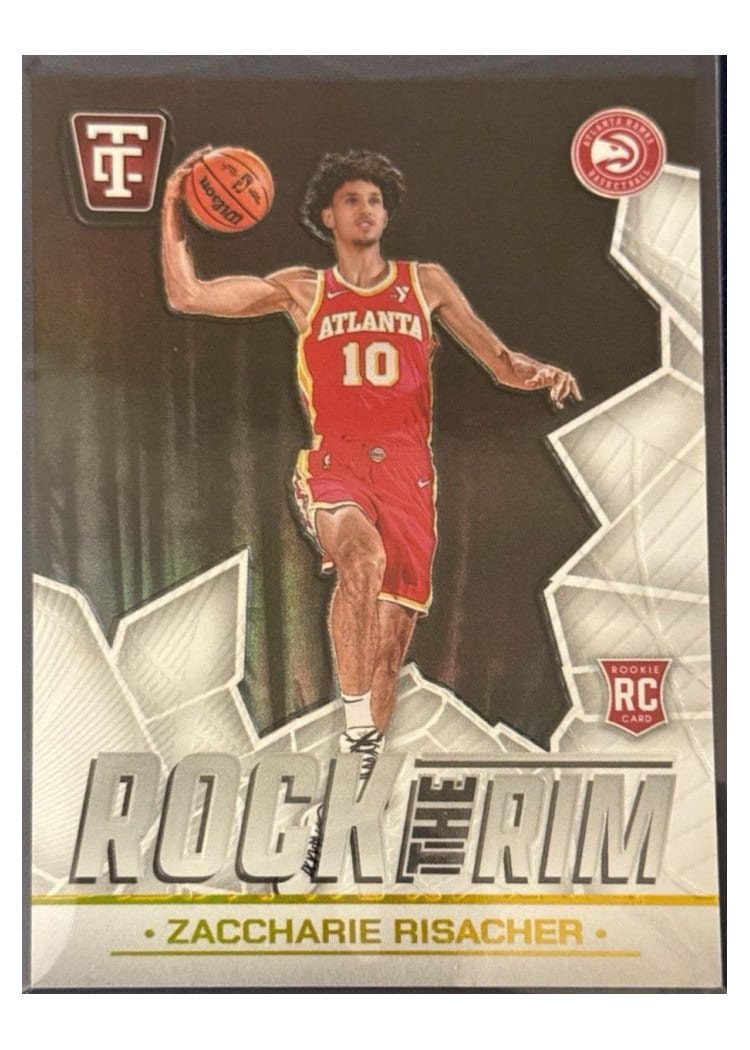 2024-25 Panini Totally Certified Rock the Rim Zaccharie Risacher #12 card